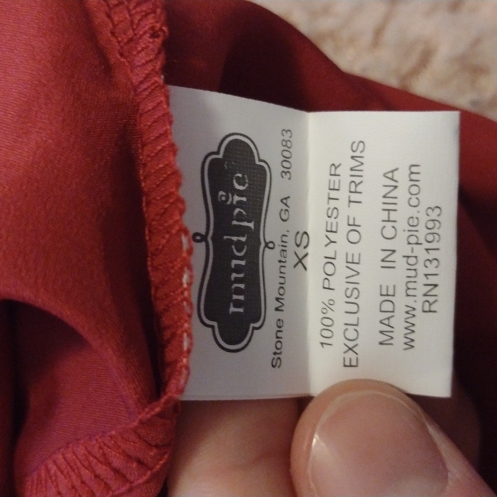 Mud Pie Ruffle Neck Tunic - Picture 9 of 9
